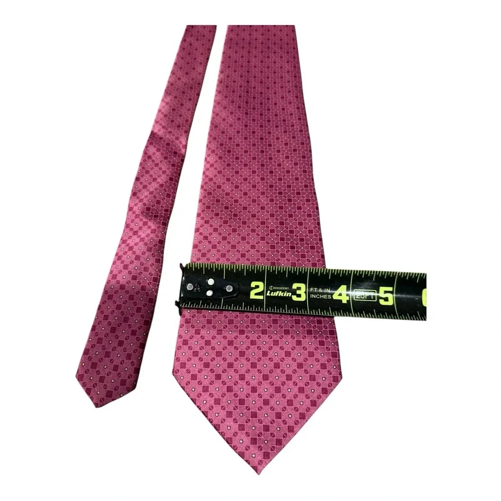 Arrow Silk Tie Pink 